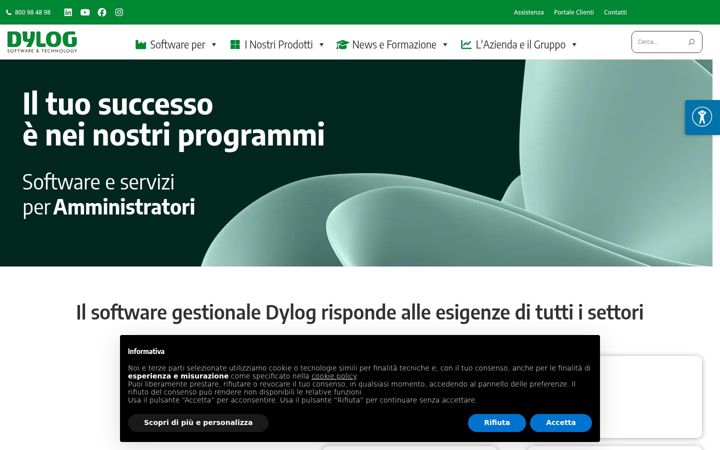 Screenshot of dylog.it