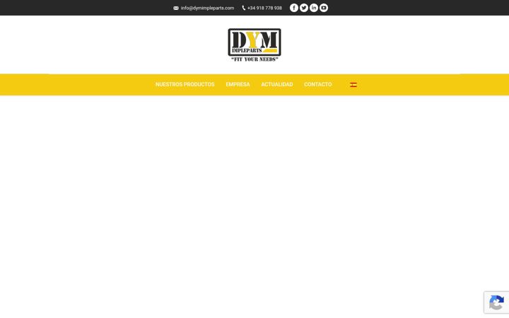 Skärmbild av dymimpleparts.com