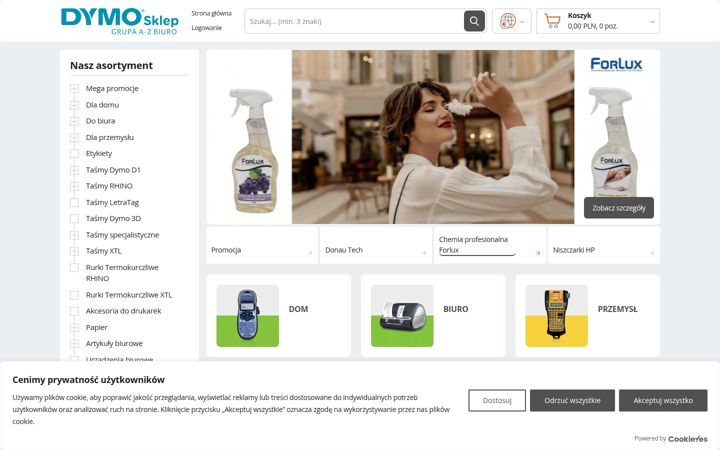 Screenshot of dymo-sklep.eu
