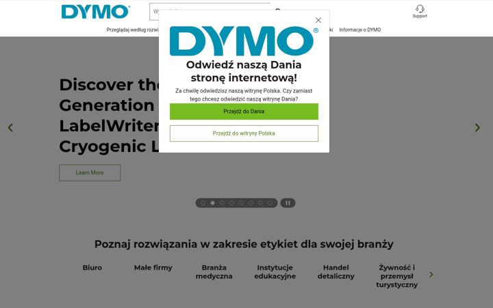 Screenshot of dymo.pl