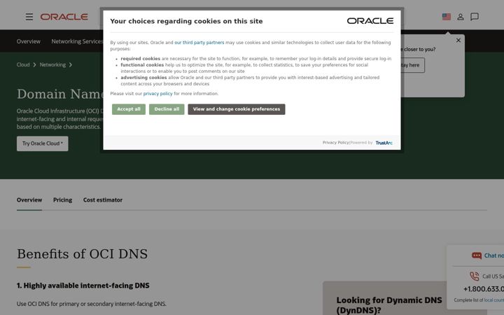 Captură de ecran a dyn.com