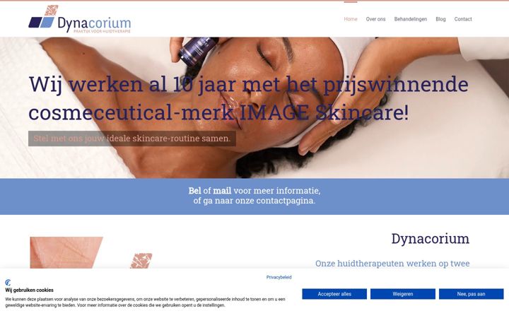Screenshot di dynacorium.nl