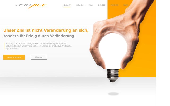 Screenshot of dynact.at