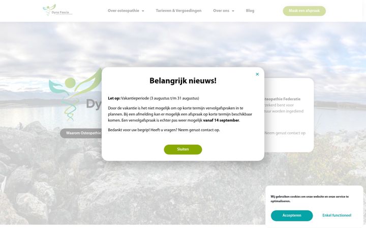 Screenshot di dynafascia.nl