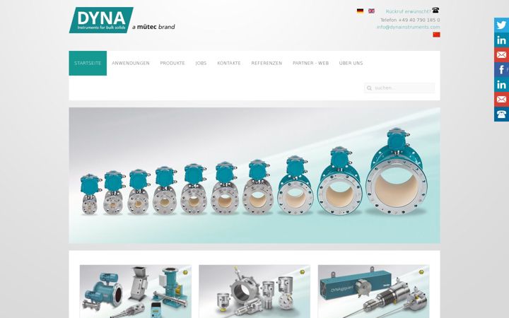 Screenshot of dynainstruments.com