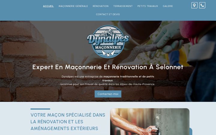 Screenshot of dynalpes-maconnerie.fr