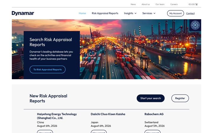 Screenshot of dynamar.com