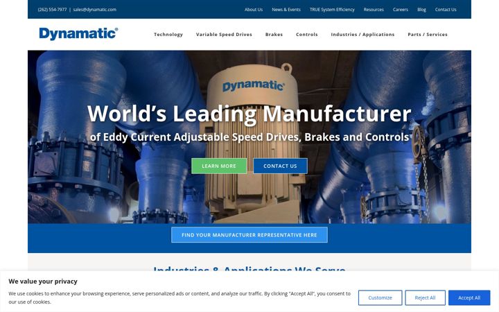 Screenshot of dynamatic.com