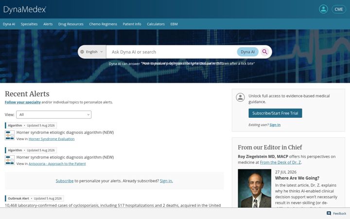 Screenshot of dynamedex.com