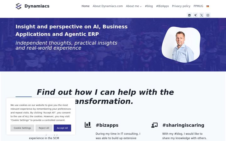 Screenshot of dynamiacs.com