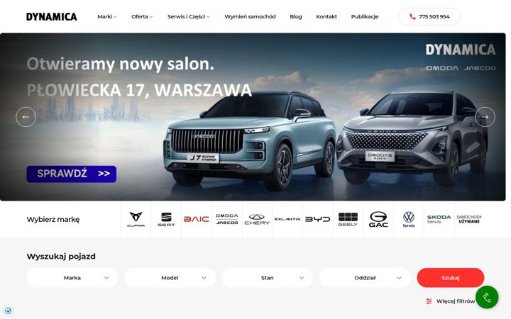 Screenshot of dynamica.pl