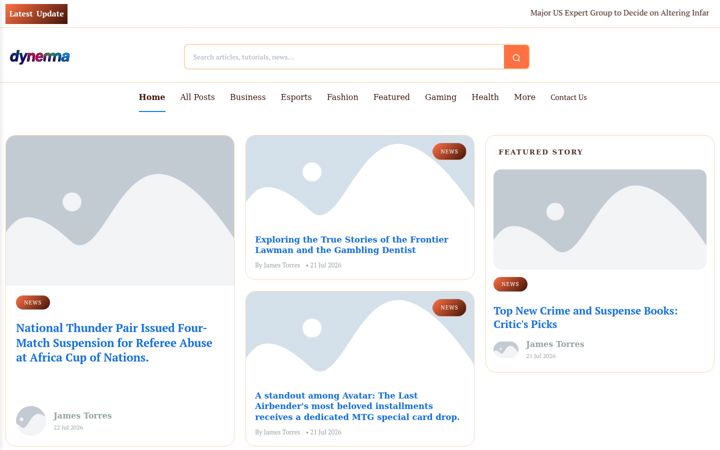 Screenshot of dynamicarena.nl