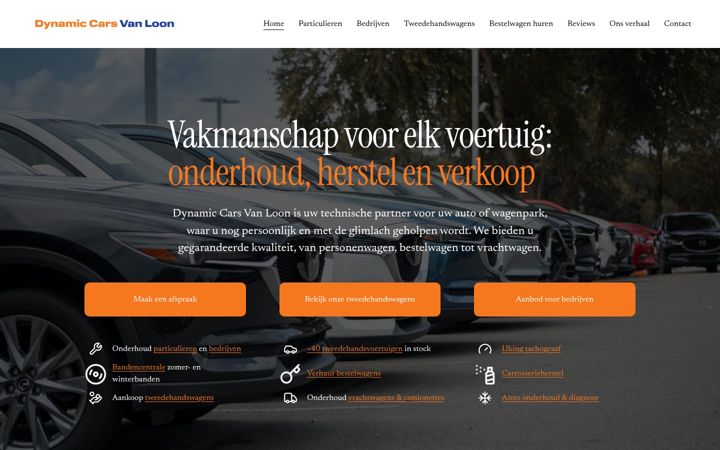 Screenshot of dynamiccars-vanloon.be