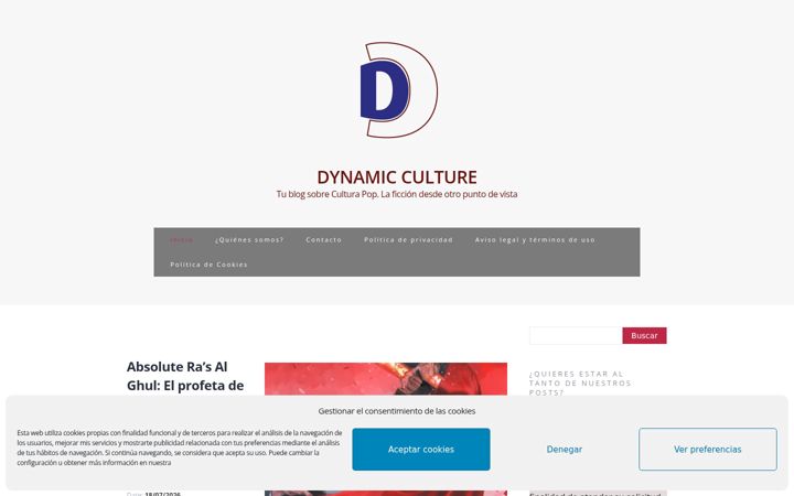 Skjermbilde av dynamicculture.es