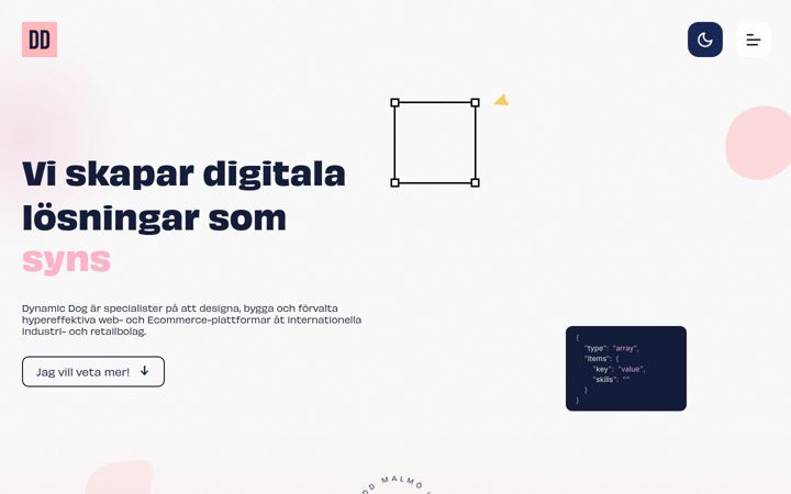 Screenshot ta' dynamicdog.se