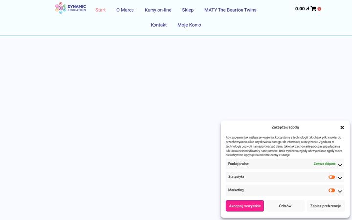 Screenshot of dynamiceducation.pl