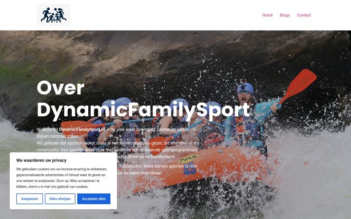 Screenshot di dynamicfamilysport.nl