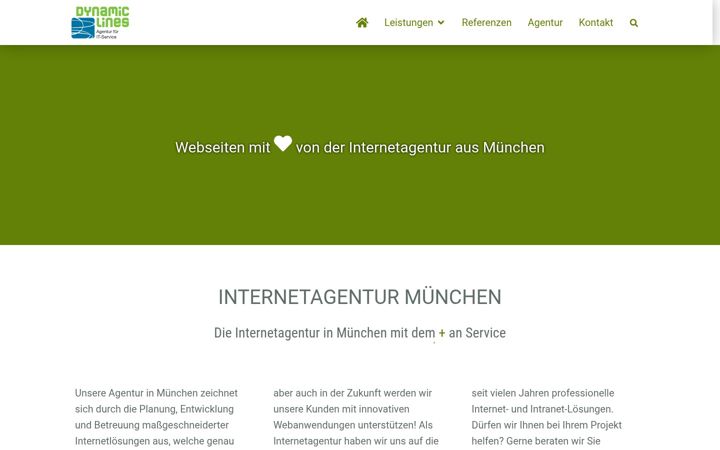 Screenshot of dynamiclines.de