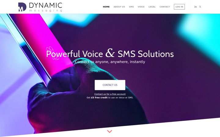 Képernyőkép: dynamicmessaging.co.uk