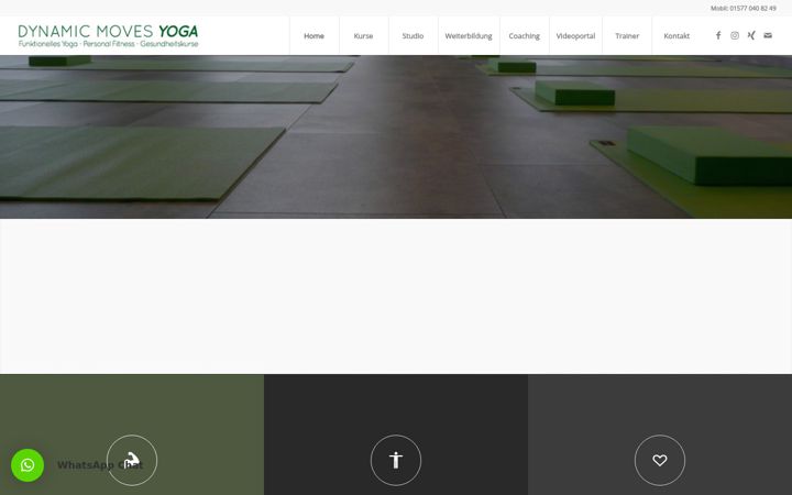 Snimka zaslona za dynamicmovesyoga.de