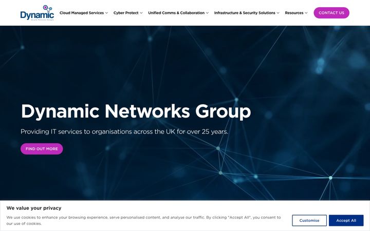 Képernyőkép: dynamicnetworksgroup.co.uk