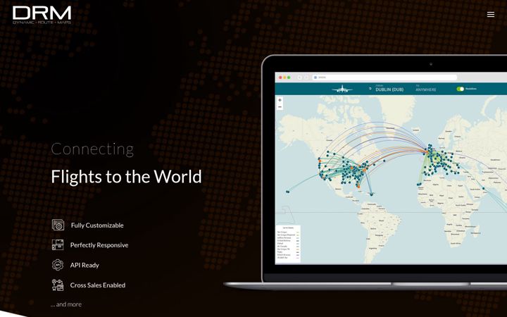 Screenshot of dynamicroutemaps.com