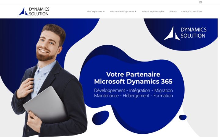 Screenshot of dynamics-solution.com
