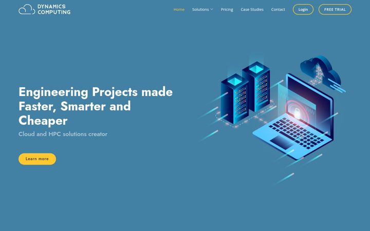Screenshot of dynamicscomputing.com