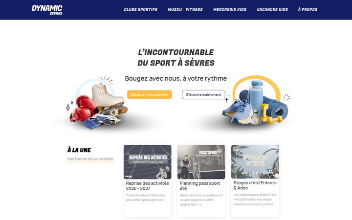 Screenshot of dynamicsevres.com