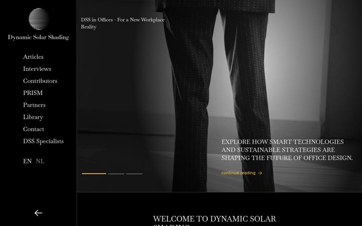 Captură de ecran a dynamicsolarshading.org