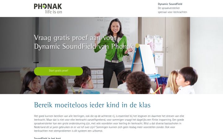 Screenshot di dynamicsoundfield.nl