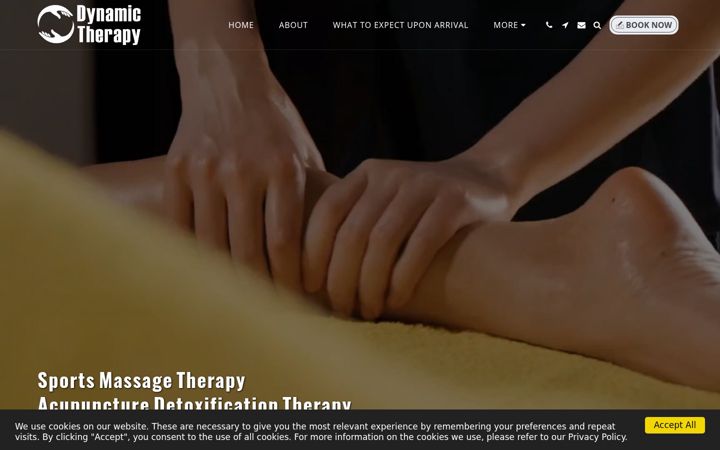 Capture d'écran de dynamictherapy.co.za