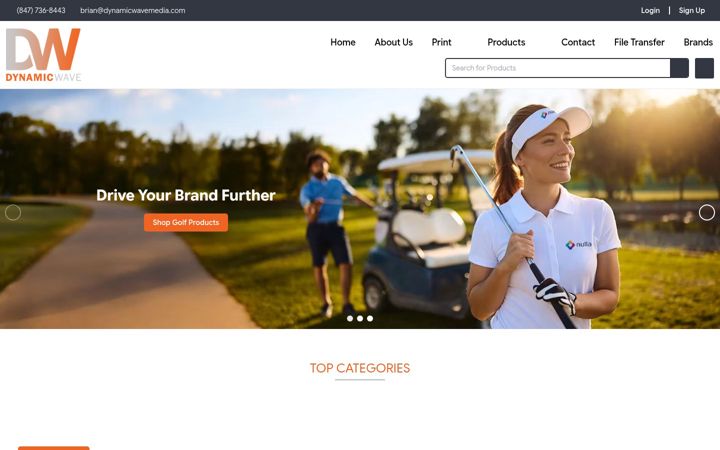 Screenshot of dynamicwavepromos.com