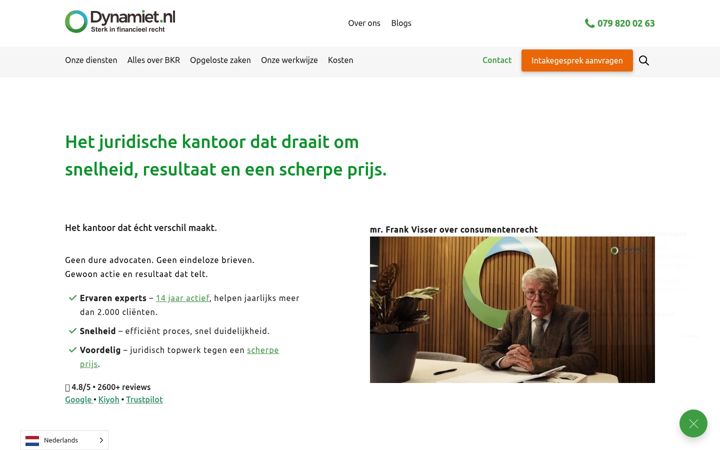 Screenshot di dynamietnederland.nl