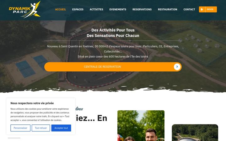 Screenshot van dynamik-parc.fr