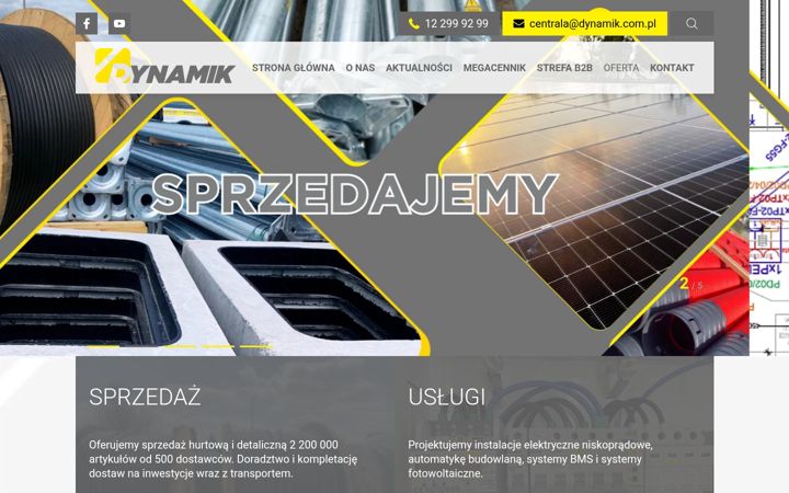 Snímek obrazovky dynamik.com.pl