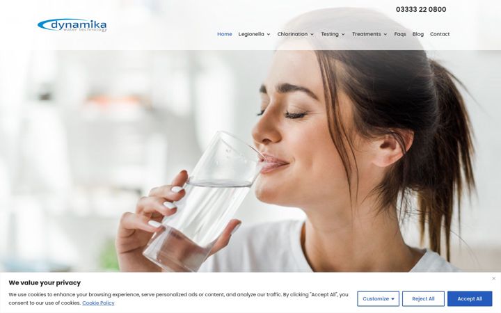 Kuvakaappaus sivustosta dynamika.co.uk