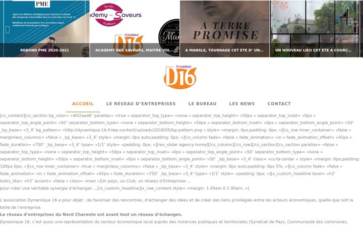 Screenshot of dynamique-16.fr