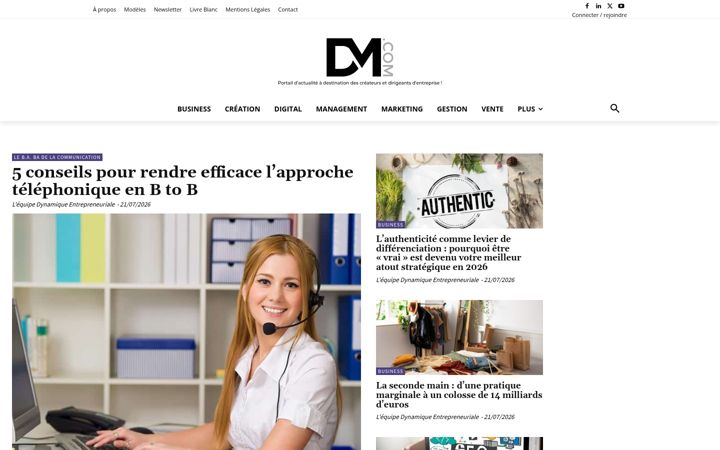Screenshot of dynamique-mag.com