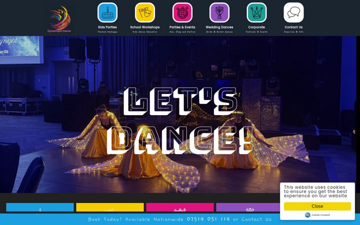 Screenshot of dynamiquedance.com