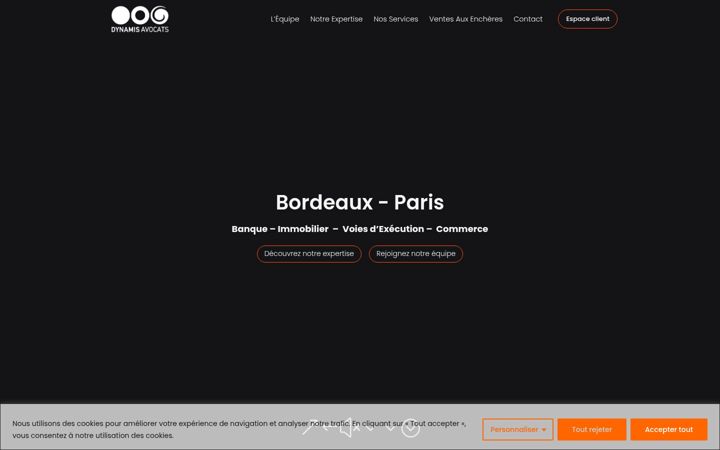 Screenshot of dynamis-avocats.com