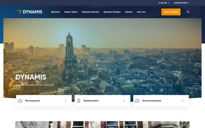 Screenshot di dynamis.nl