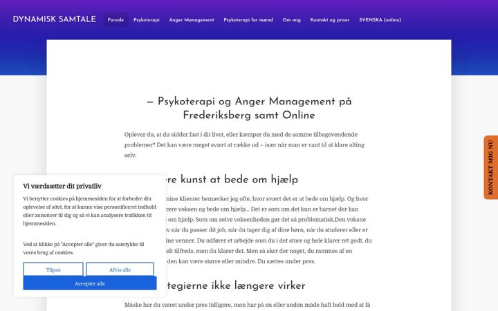 Skjámynd af dynamisksamtale.dk