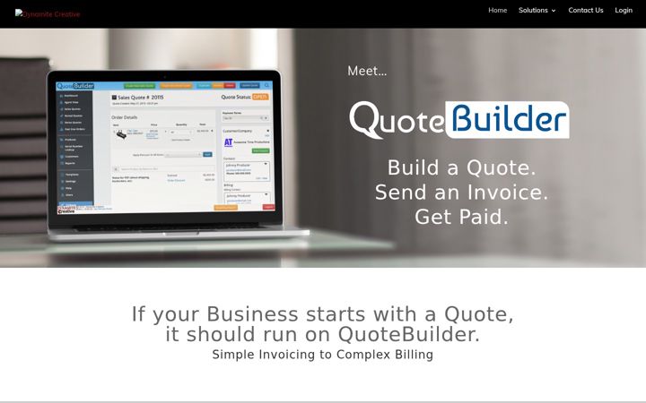 Screenshot of dynamitecreative.com