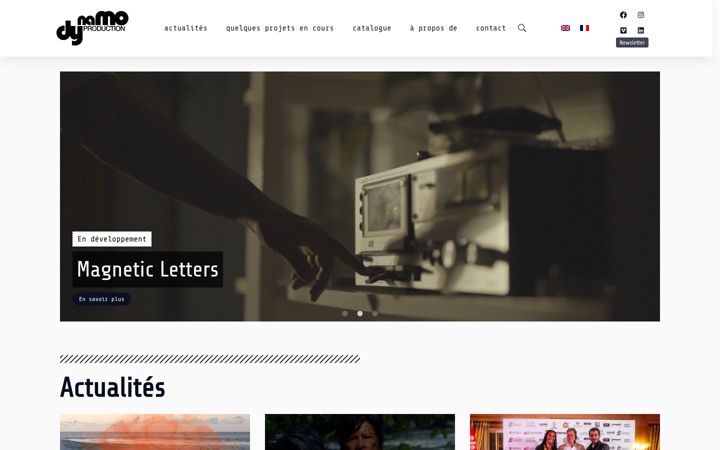 Screenshot van dynamoproduction.fr