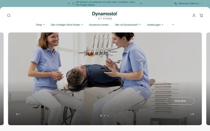 Snimka zaslona za dynamostol.de
