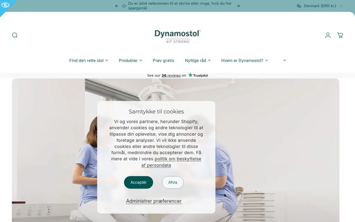 Captura de pantalla de dynamostol.no