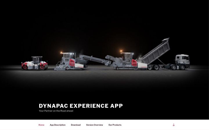 Screenshot of dynapac-experience.com