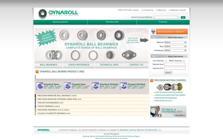 Screenshot of dynaroll.com