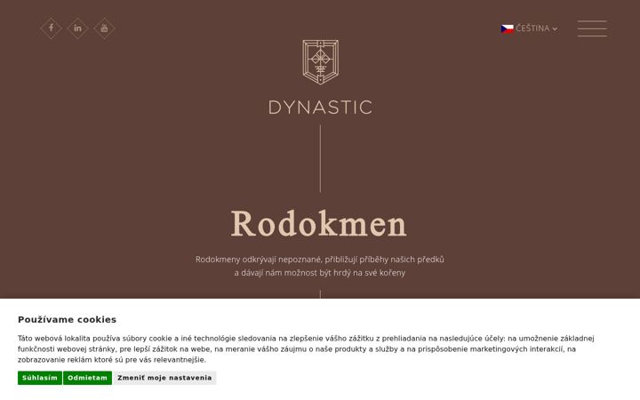 Screenshot di dynastic.cz